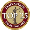 Class Action Top 25 Trial Lawyers badge